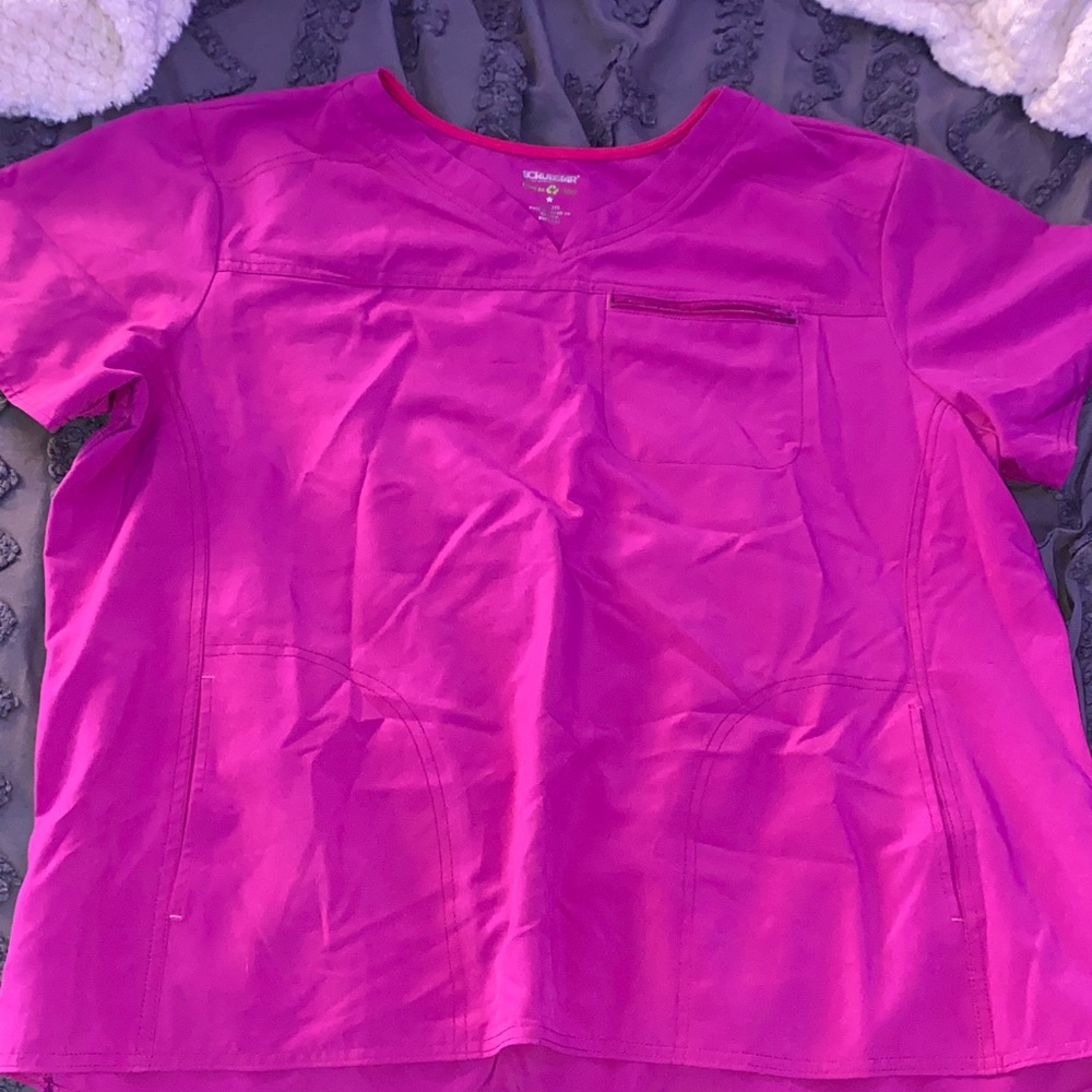 Scrub Star Fuchsia Scrub Top